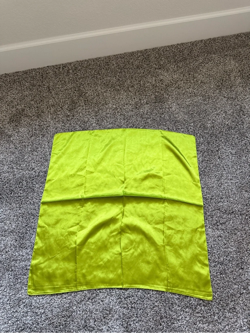 Lime Green Satin Headscarf for Women - Stylish Hair Wrap